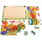 30-piece Wooden Puzzle Animal Dinosaur Children's Jigsaw Puzzle - Image 4