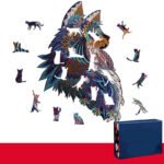 Lion Wolf Alien Irregular Three-dimensional Animal Jigsaw Wooden Jigsaw Puzzle - Image 3