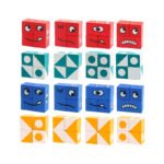 Children's facial expression jigsaw puzzle wooden blocks - Image 2