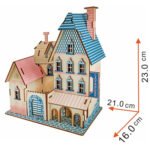 Wooden Jigsaw Puzzle (blue bank Lishe) 3D jigsaw puzzle - Image 3