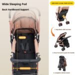 Two-way Baby Stroller, Sit And Lie, Foldable Lightweight Stroller - Image 3