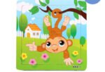 Wooden Puzzle Animals Jigsaw Puzzle Early Childhood Parent-child Toys - Image 7